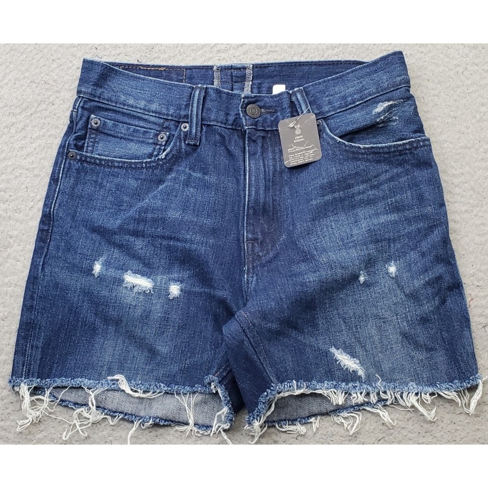 Vintage Levi's 511 Cutoff Shorts Womens Large Blue Denim Red Tab Urban Renewal